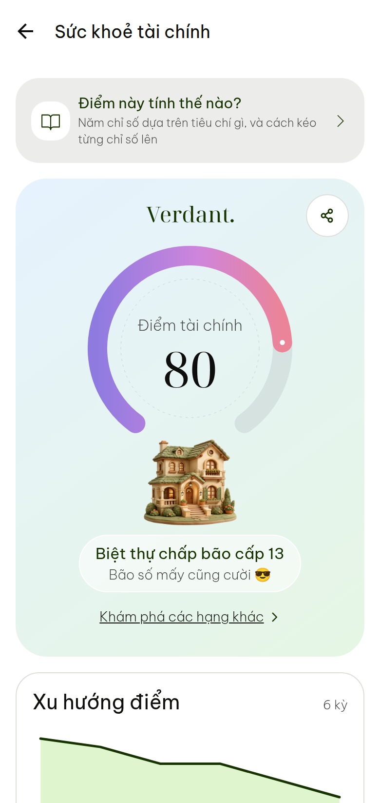 Verdant — Sức khoẻ tài chính
